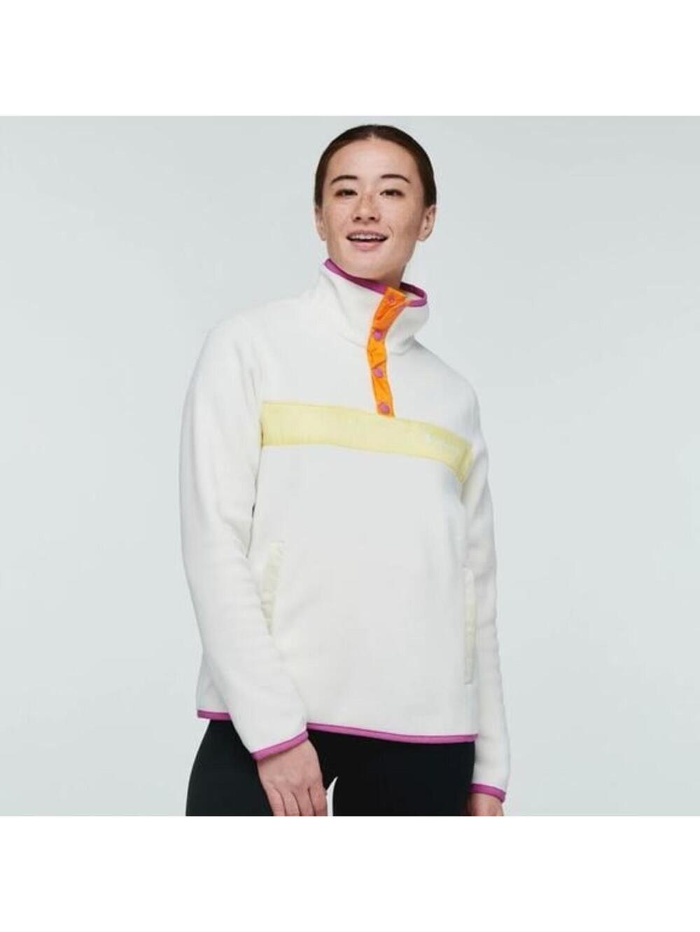 Cotopaxi Sweater Womens Medium Cream Teca Fleece Pullover Outdoor Camp Gorpcore